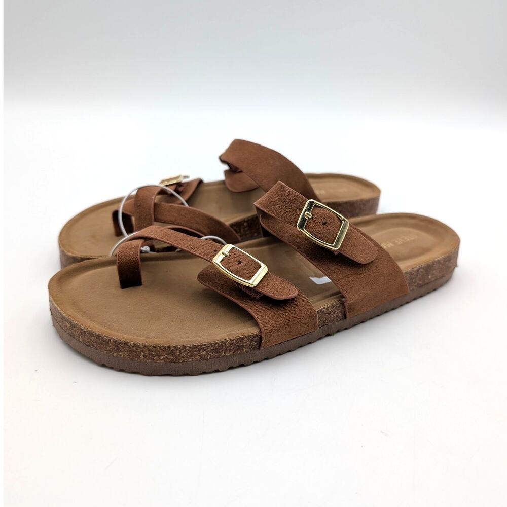 Steve Madden Beached Slide Sandals Open Toe Women's Brown Size US5 EU35.5